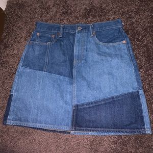 Levi jean skirt